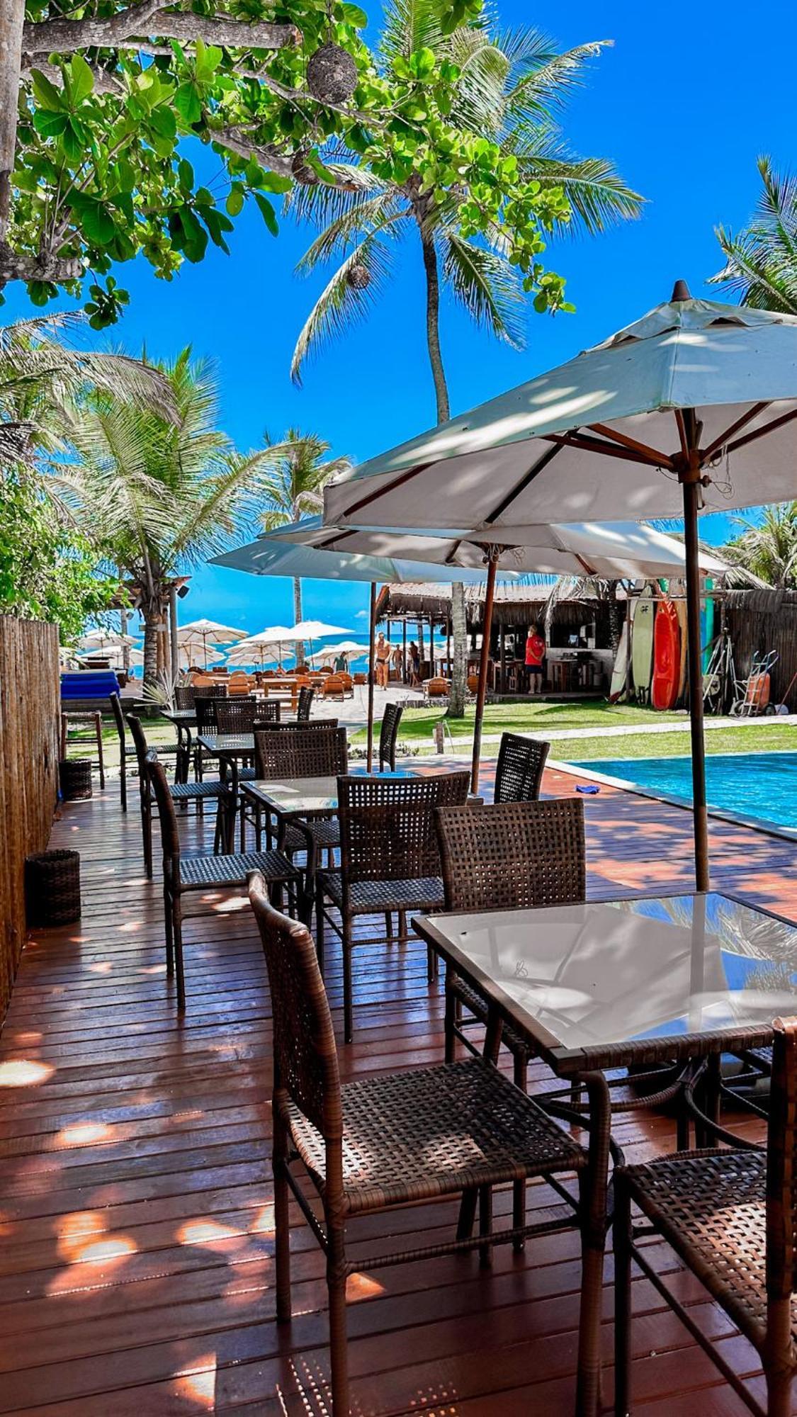 Pousada Villa Zena - Frente Ao Mar - Pe Na Areia 塞古罗港 外观 照片